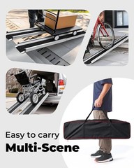 Adjustable Wheelchair Ramp 6FT Telescoping Portable Ramps for Steps Aluminum …