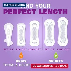 Poise Daily Microliners, Incontinence Panty Liners for Bladder Leaks, 1 Drop Lig
