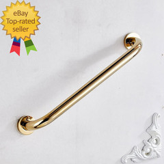 Brass Shower Grab Bar Gold Support Bar Bathroom Hand Safety Handrail for Elderly