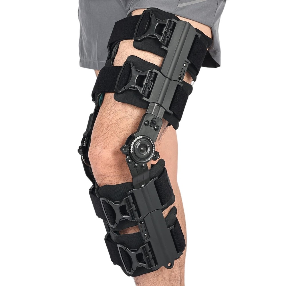 Hinged Knee Brace for Women & Men,Adjustable Hinged Knee Brace,Relieve Pain