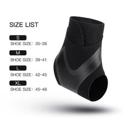 Adjustable Ankle Support Pad Ankle Sleeve Pressure Anti-Spinning Elastic 1Pcs