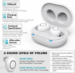 JINGHAO Rechargeable ITE Hearing Aids Sound Amplifier Ear Enhancer
