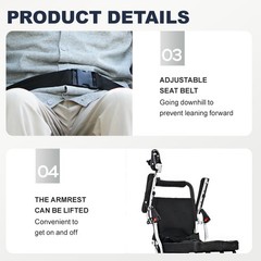 Foldable Electric Power Wheelchair 500W 12Ah Lithium Battery Portable Travel