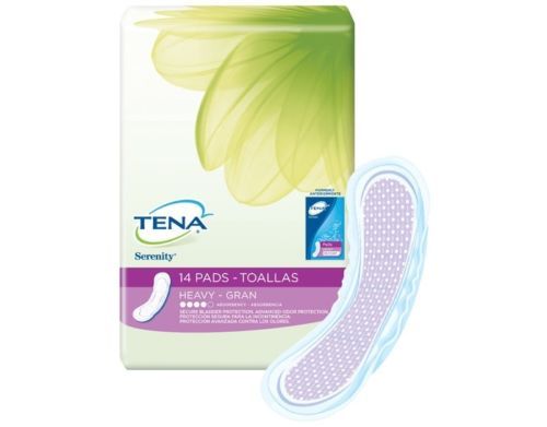 3 – Tena Serenity Bladder Control Pads Heavy (Pack of 14) Total 42 Pads- Toallas
