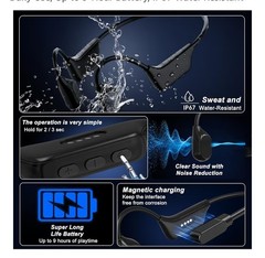 AURIMI Digital BTE Hearing Amplifier IP67 Black Noise Reduction Magnetic Charge