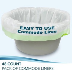 Bedside Commode Liners for Portable Toilet Chair Bucket and Bedpan | Value Pa…