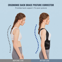Back Brace Posture Corrector Women Men Shoulder Straightener Adjustable Support