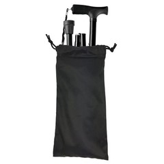Blue Jay Folding Cane Comfort Grip Adjustable 33-37 Inch Black 300 lb Capacity