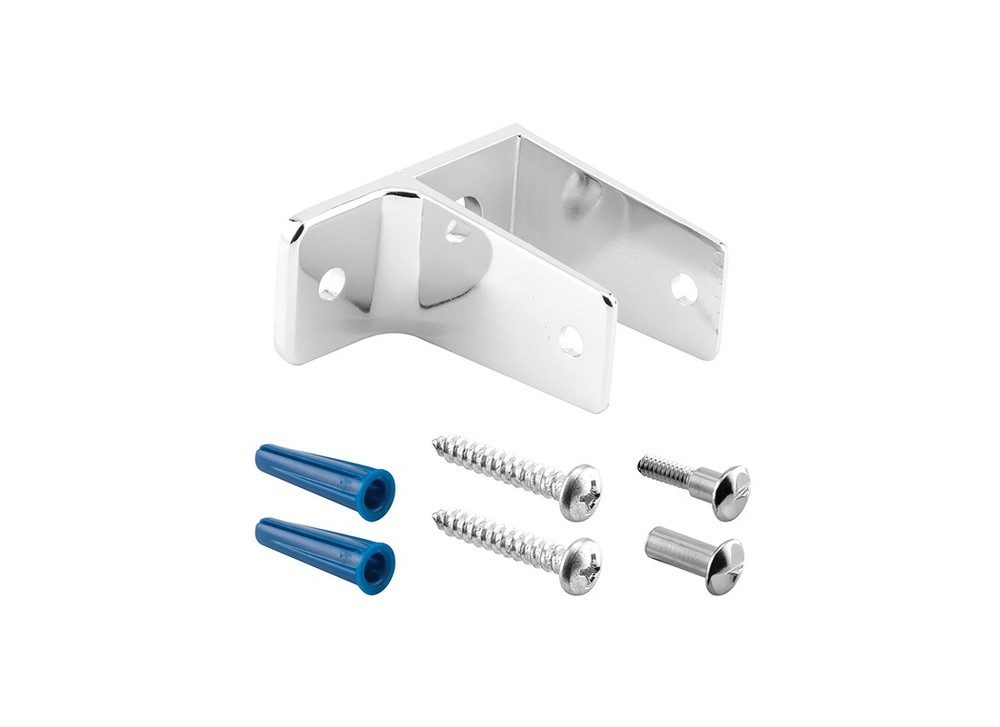 FHC One Ear Wall Bracket for 3/4″ Thick Panels Zinc Alloy Chrome Finish