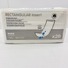 Ontex Rectangular Insert Pads Mini 36x11cm x28 Sealed EXP 03/2030