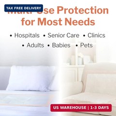 McKesson Underpads Disposable Bed Pads 30″ x 36″ [100 Count], Heavy Absorbency,