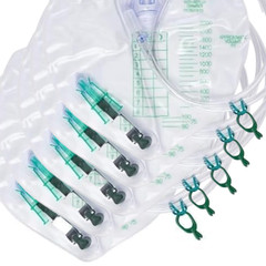 Factory Sealed Urinary Drainage Bags 2000mL w/ Anti-Reflux Chamber 154002 20Ct