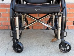 Ki Mobility TITANIUM Catalyst Cat5 Ultralight Folding Wheelchair 16″ X 19″ Used