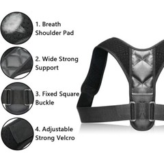 Back Support Brace Posture Corrector Spine Training Harness – Chest size 25-50in