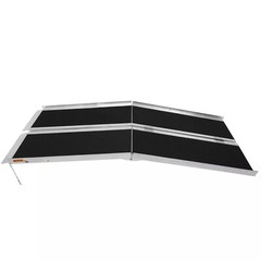 Fit For 8FT Used Home Wheelchair Ramp Non-Skid Folding Aluminum Ramps Steps