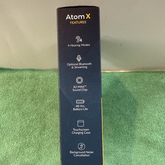 NEW AUDIEN HEARING ATOM X RECHARGEABLE OTC HEARING AIDS W/BLUETOOTH