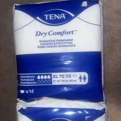 Tena Dry Comfort Protective Adult Underwear XL 2 Packs 14ct 28 Total