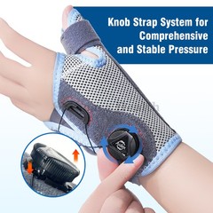 BOA Dial Thumb Wrist Brace Steel Splint for Carpal Tunnel Tenosynovitis Relief