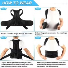 Adjustable Posture Corrector Low Back Support Shoulder Straightener Brace Belt