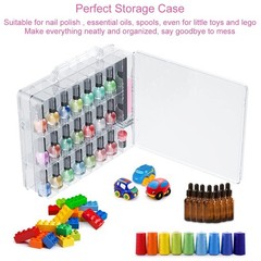 Jiasheng Nail Polish Organizer Case For 48 Bottles Gel Nail Polish Storage