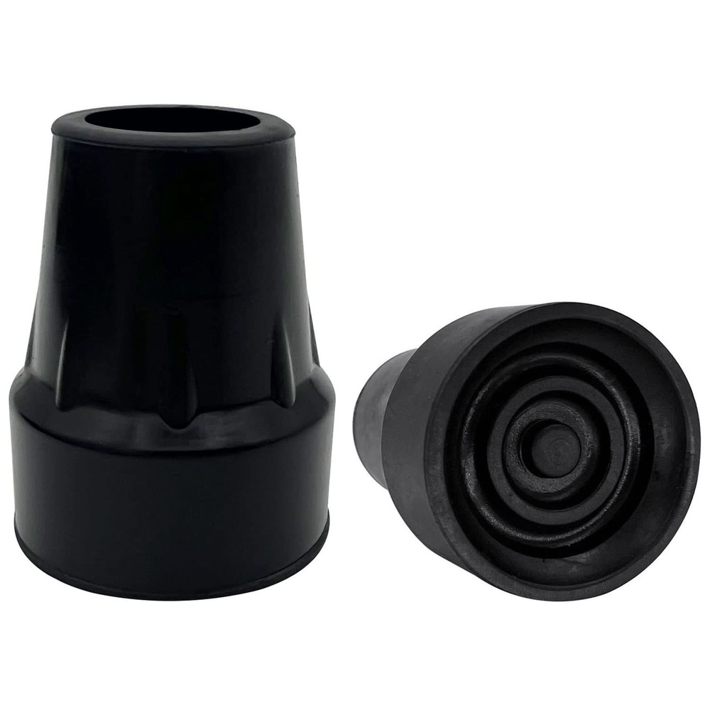 Replacement Cane Tips, 7/8 Inch, Black. (Pack of 2) in