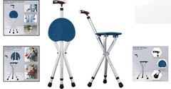 Compact 440 lbs Cane with Comfortable Seat & Adjustable Height – Portable Design
