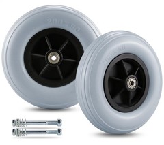 8″ x 2″ Solid Caster Wheels for Electric Wheelchair – Durable Replacement Tires