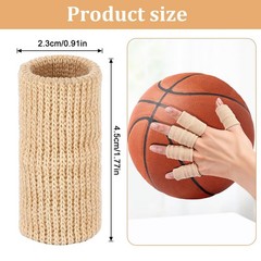 30 Pcs Finger Sleeves Breathable Elastic Thumb Compression Basketball Baseball