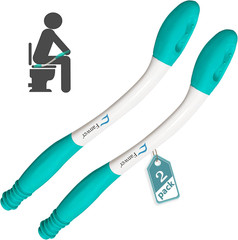Toilet Aids for Wiping Bottom – 15.7″ Long Reach Comfort Butt Wiper Tools – Bott