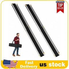 6/8 FT Portable Wheelchair Ramp for Steps, Aluminum Telescoping Wheelchair Ramps