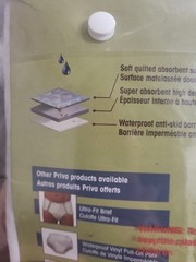 Priva Ultra Sheet Protector 34 In X 36 In With Spill Block And Ultimate Absorben