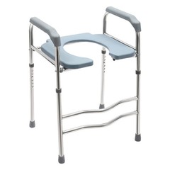 25.2-29.13in Raised Toilet Seat Riser w/ Arms For Elderly Handicap Bathroom USA
