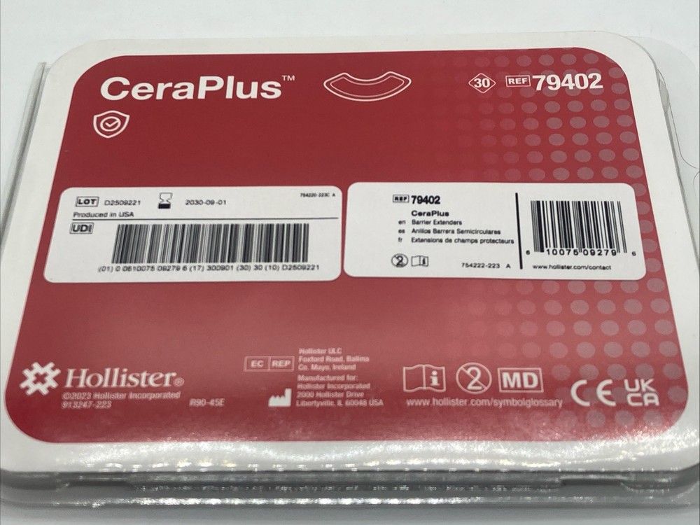 Hollister CeraPlus 79402 Barrier Extenders (30 Pack) – Sealed Exp 9/2030
