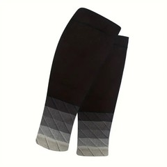 1 Pair Compression Calf Sleeves Breathable Nylon Blend Supportive Design for Run