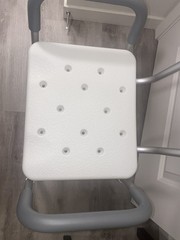 Guardian Bath and Shower Bench with Back and Arms Adjustable Height 350lb Seat