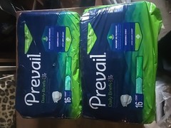 2-Pk Prevail Daily Briefs Discreet Adult SM 20-31” Incontinence Underwear 16ct