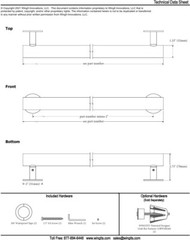 42″ Grab Bar – WingIts – Modern Elegance in Polished Stainless Steel #WGB5MEPS42