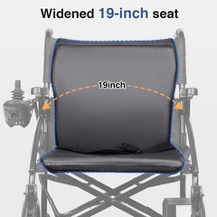 SLF30 Foldable Electric Wheelchair for Adults, 300 Lbs Capacity, Airline Approve