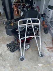 Candy Red Jazzy Select Elite ES power wheelchair with charger