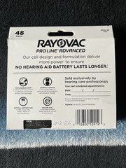 Rayovac Proline Advanced Hearing Aid Batteries-Size 312 (48 pack)