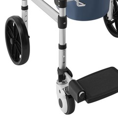 Foldable Shower Chair with Wheels Rolling Shower Chair with Commode for Seniors