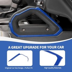 Center Console Dash Grab Handle Cover Trim Compatible with 2021-2024 Ford Blue