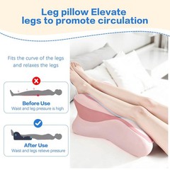 Ergonomic Heart-shaped Memory Foam Chest Support Pillow, Cute Backrest Cushion T