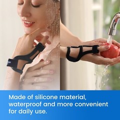 Velpeau Silicone Thumb Support Brace Waterproof Semi-rigid Splint Fits both hand
