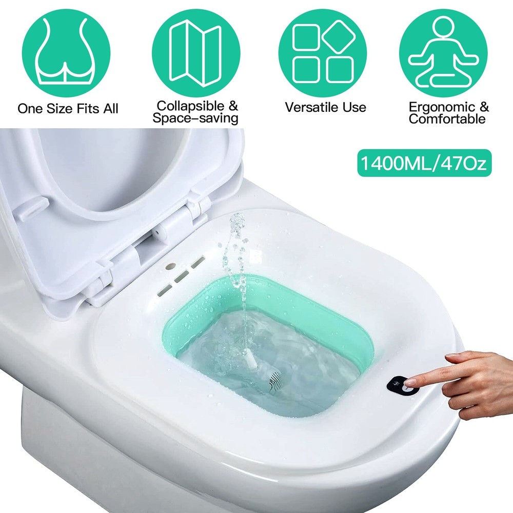 Sitz Bath Tub Basin Electric Folding Bathroom Portable for Postpartum Cleaning