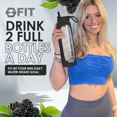 32 Oz Glass Water Bottle with Straw Lid – Wide Mouth Borosilicate Glass Water Bo