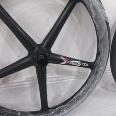 Pair brand new 22″ X-Core wheelchair Wheels ~ 5 Spoke solid Tires Hand Rims