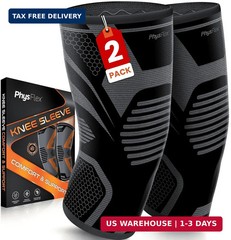 PhysFlex Knee Brace for Pain Relief – Knee Compression Sleeves for Men and Women