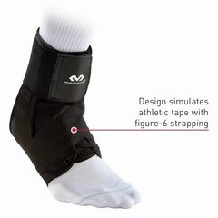 McDavid Sport Ankle Brace Black Size S Adjustable Support Stabilizing Brace