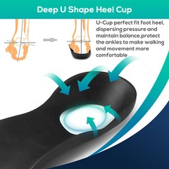 Orthotic Shoes Insoles Inserts Flat Feet High Arch Support For Plantar Fasciitis